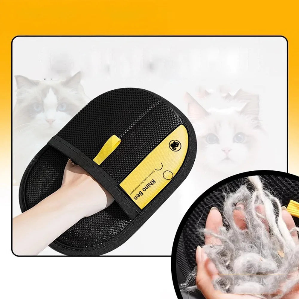 Pet Grooming Gloves Pet Hair Remover Brush Static Dedusting Brush For Dog Cat Hair From Sofa Carpet Clothes