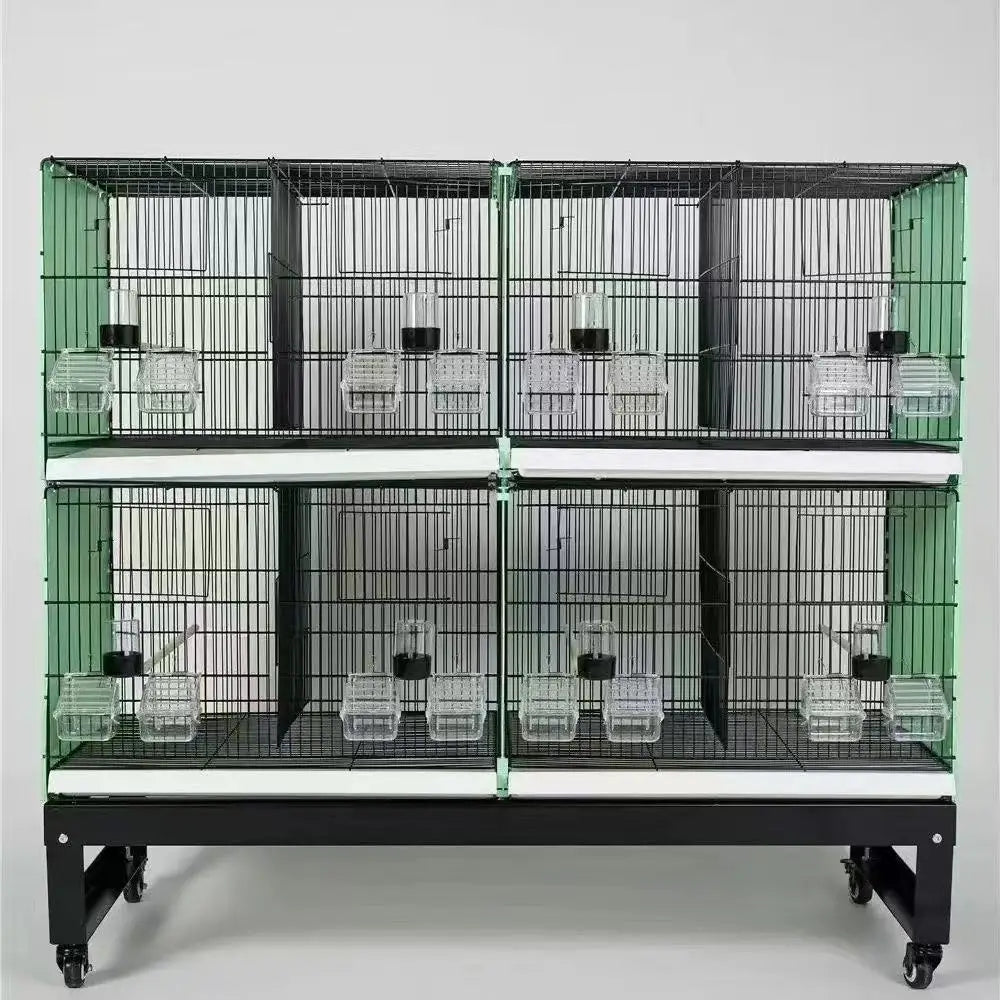 Large multi-layered bird cage - modular and expandable for long-term use without replacement