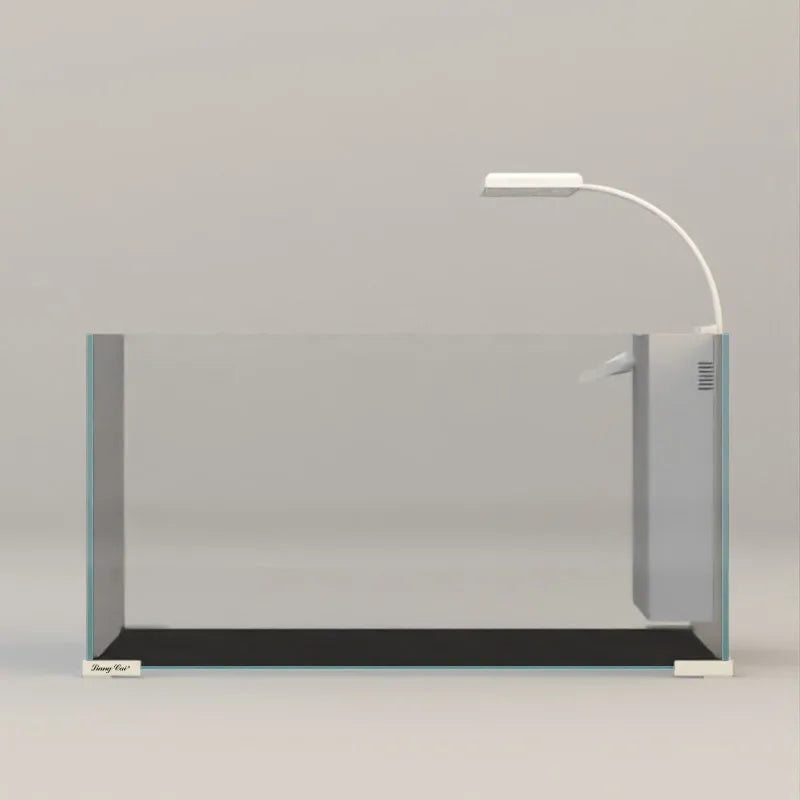 Liangcai Small Aquarium Fish Tanks With Filter Desktop Fish Tank Suitable Aquarium for Reef Coral Jellyfish Shrimp Water Plants
