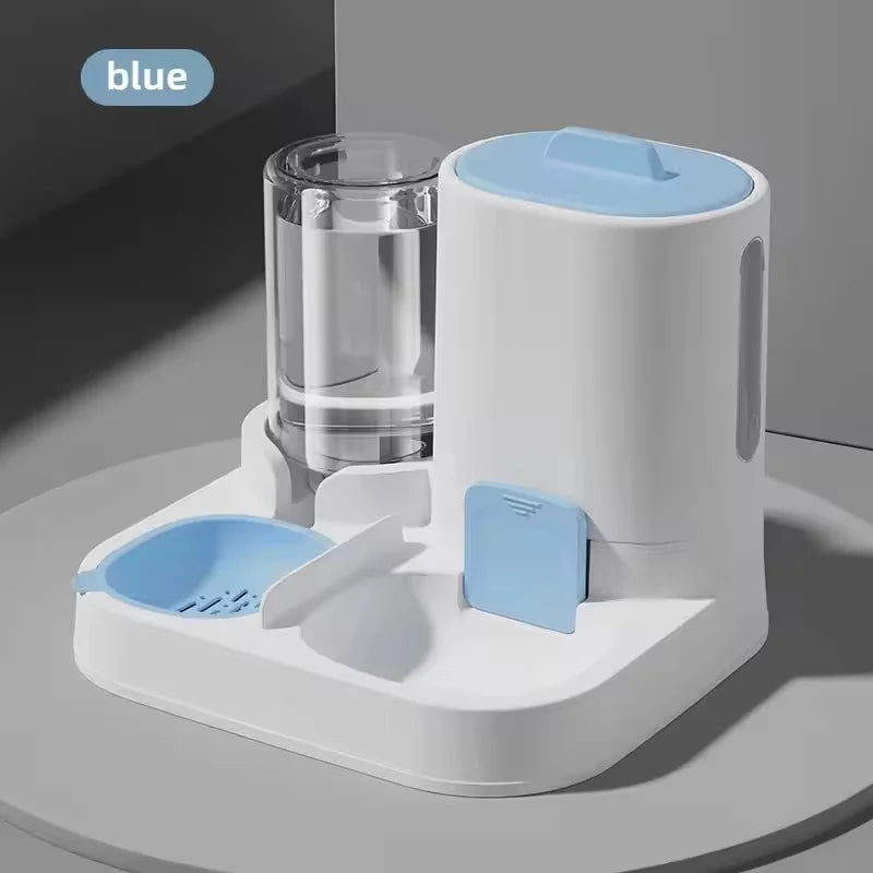 Cat feeding water feeder dog bowl cat bowl smooth food and water supply two-in-one water dispenser cat bowl pet supplies