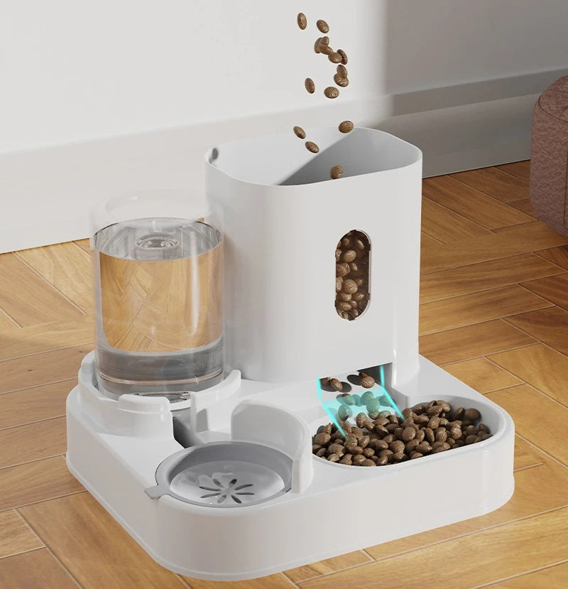Professional Cat Feeder Water Dispenser Automatic Feeders Feeding and Watering Supplies Cat Bowl Drinking Fountain Dog Feeder