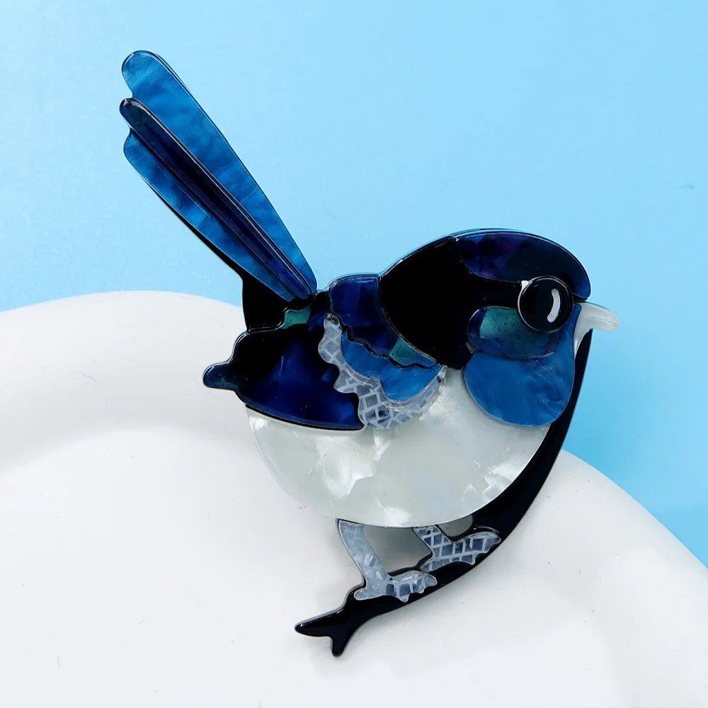 handmade fashion animal accessories acrylic cartoon bird brooch clothing bag badge ﻿