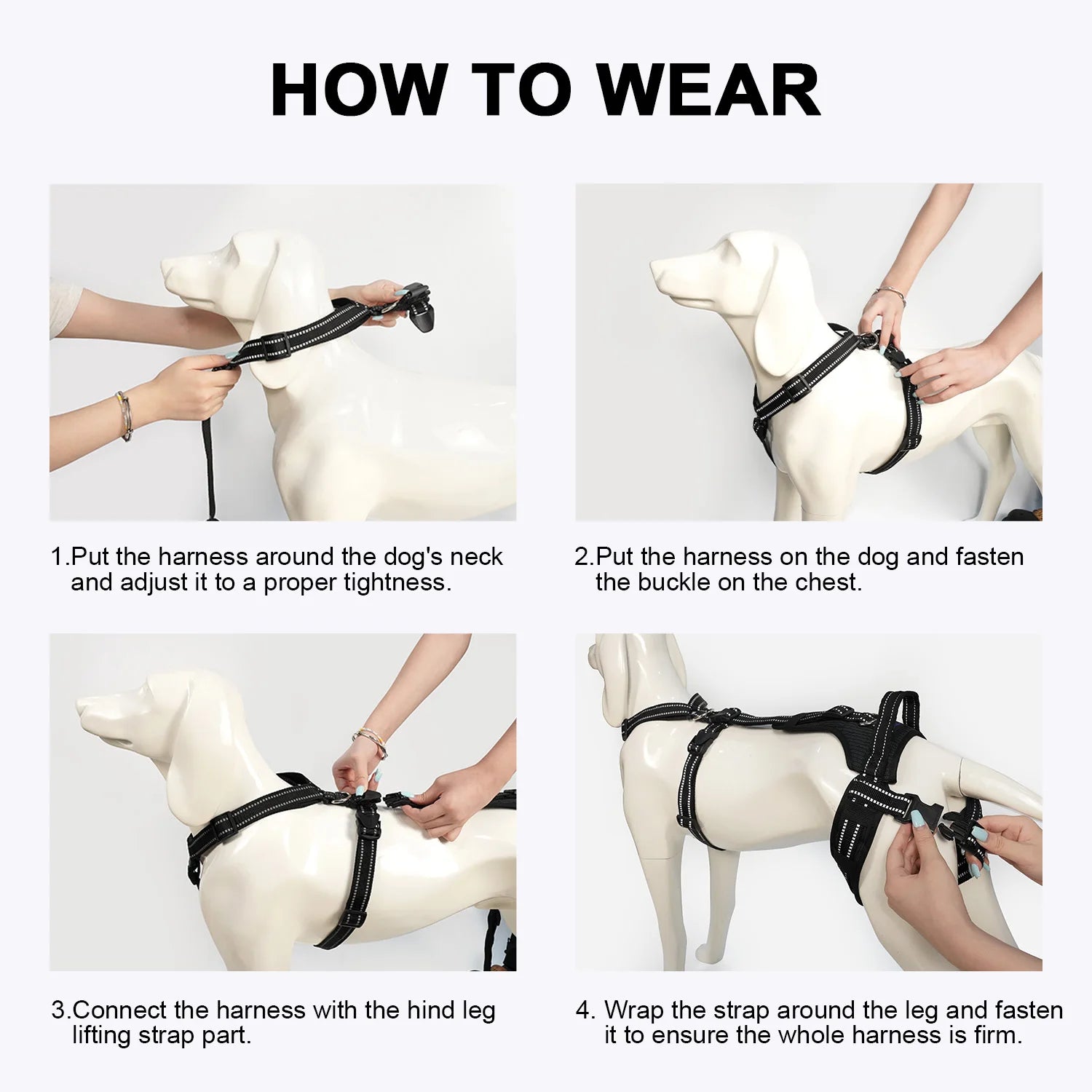 Reflective Dog Leash Soft Comfortable Pet Lead Durable for Small Medium Large Dogs Portable for Outdoor Walking Hiking Training