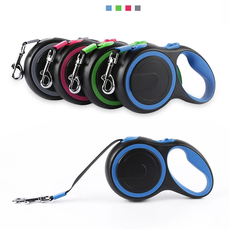 3/5/8M Pet Dogs Extending Leash Durable Nylon Automatic Retractable Doggy Leash Leads for Small Medium Large Dog Walking Supplie