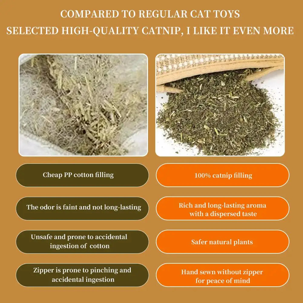 Cat Scratcher Interactive Toys For Cat Catnip Pillow Teeth Grinding And Anti Bite Wear Resistant Cat Toy Scratching Post For Cat