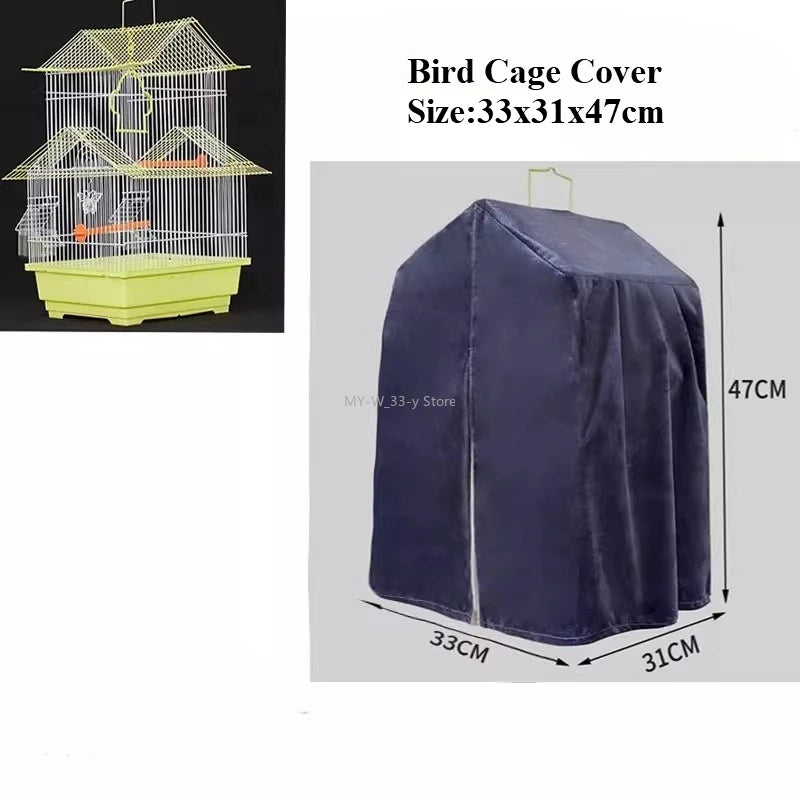 Bird Cage Cover Sunshade Breathable and Splashproof Large Bird Cage Cover Parrot Cage Shading Protective Products Bird Supplies