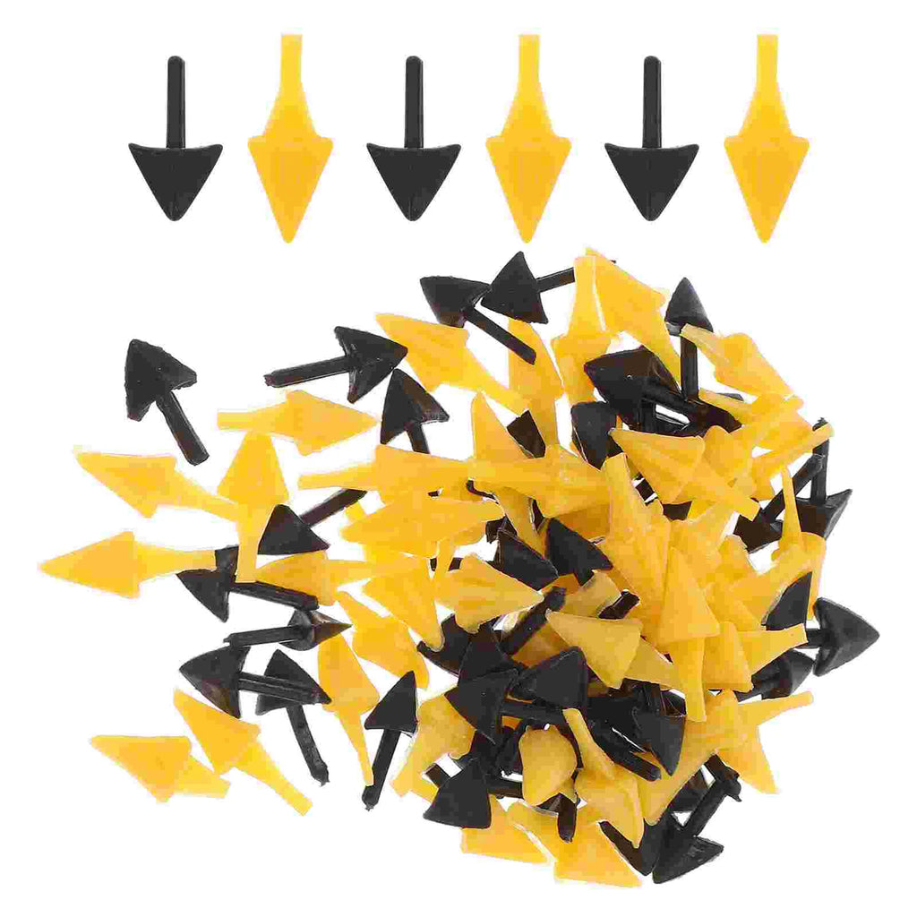 100 Pcs Bird Beak Accessories Plastic Chick Owl Mouth Decor Craft Toy Plush Animal Crafting Materials Easy Use