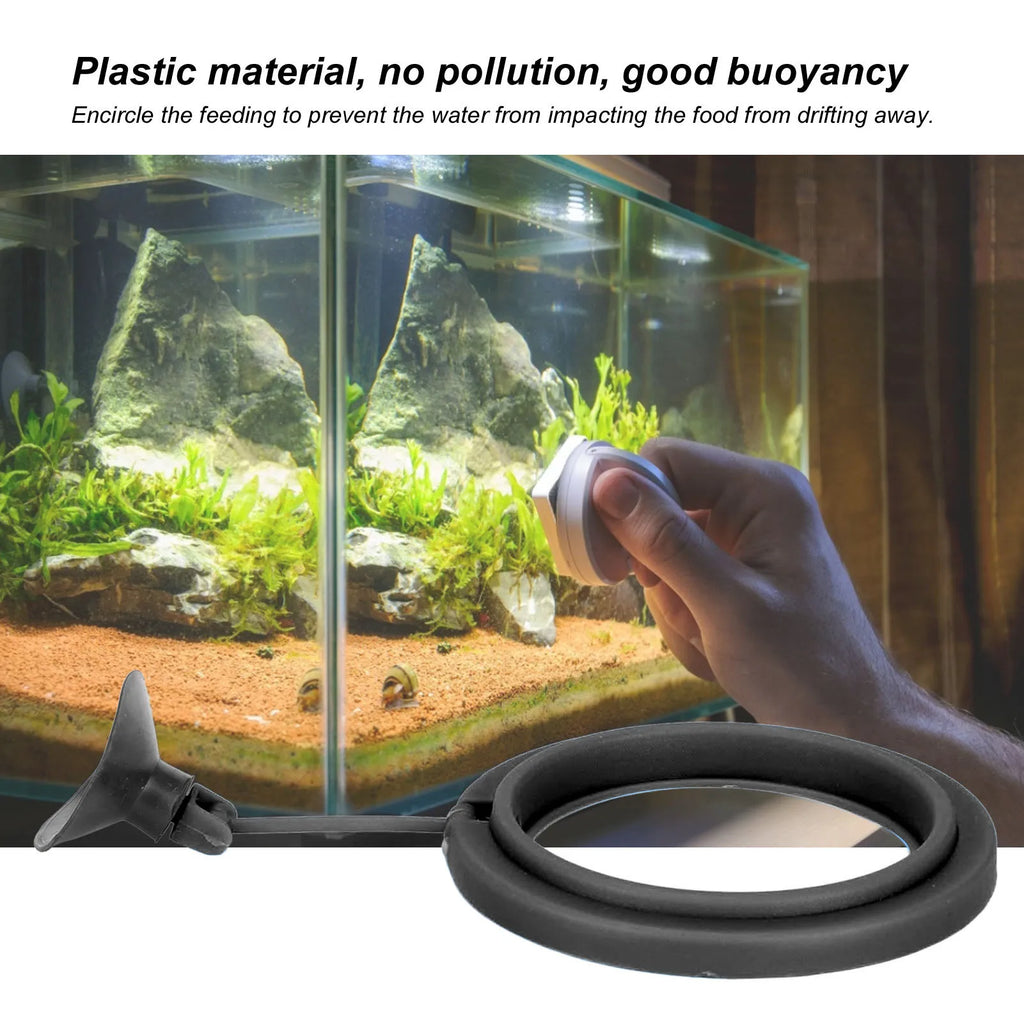 Fish   Feeder Food Floating Prevention Aquarium Floating Feeding  Keep Water  Clean for Feeding Flake Foods