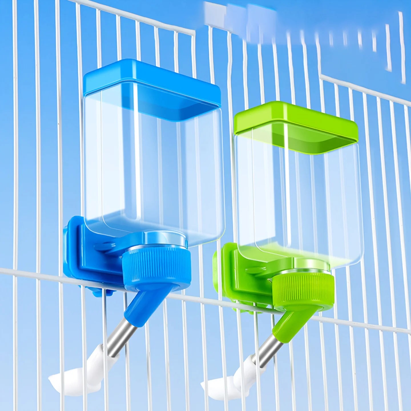 1 Piece, Random Color and Style, Bird Waterer and Feeder, Parrot Cage Accessories, Supplies, Water Dispenser for Birds