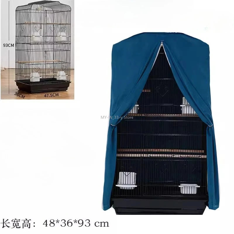 Bird Cage Cover Sunshade Breathable and Splashproof Large Bird Cage Cover Parrot Cage Shading Protective Products Bird Supplies