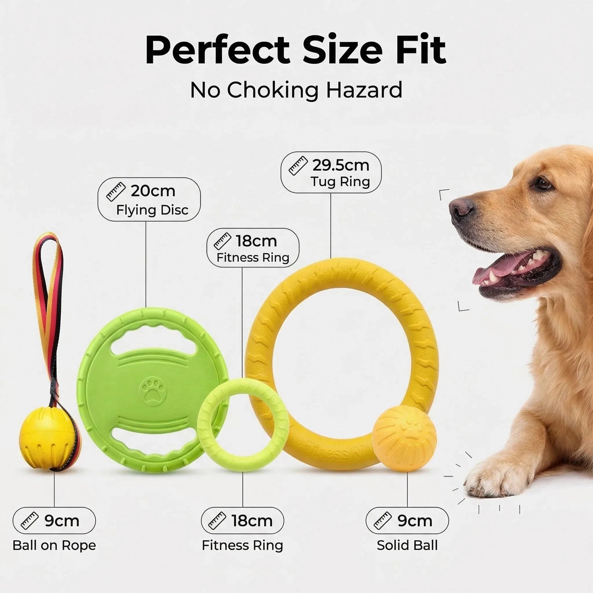 Dog Toys for Aggressive Chewers, 5-Piece Tough Dog Toy Set Durable Indestructible Interactive Chew Toys for Large Medium Small D