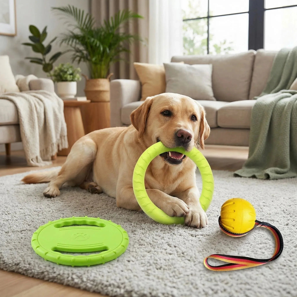 Dog Toys for Aggressive Chewers, 5-Piece Tough Dog Toy Set Durable Indestructible Interactive Chew Toys for Large Medium Small D
