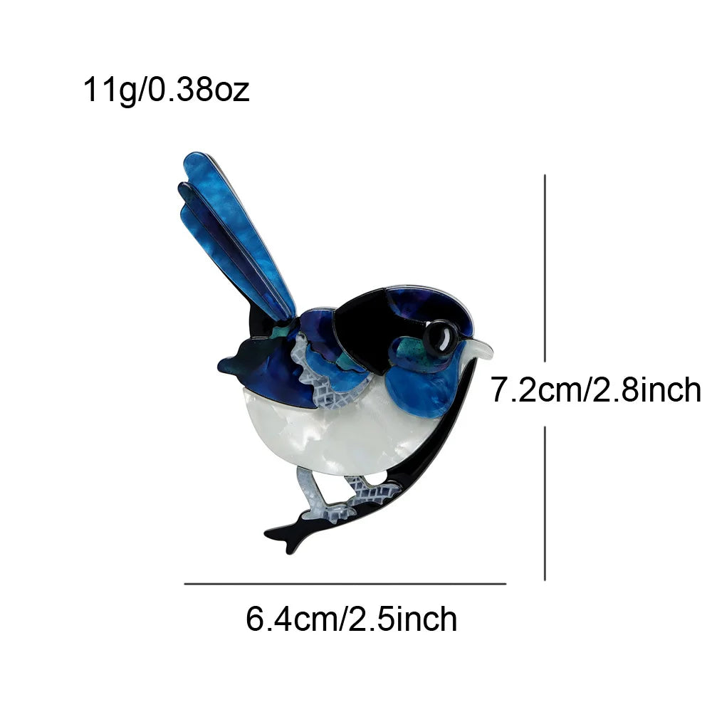 handmade fashion animal accessories acrylic cartoon bird brooch clothing bag badge ﻿