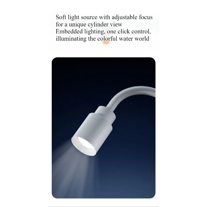 Fish tank household aquarium living room desktop ecological circulation tank filter oxygenation integrated tank with cover