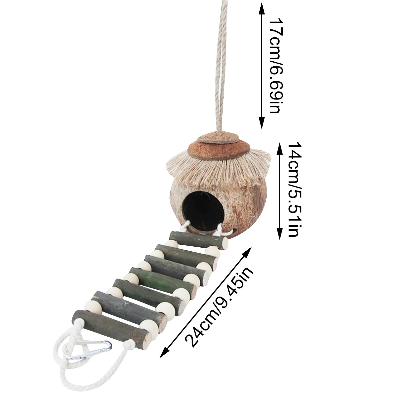 Various Styles Birdhouse Creative Unique Design Comfy Woven Natural Grass Bird Cage Outdoor Garden Window Hideaway Decoration