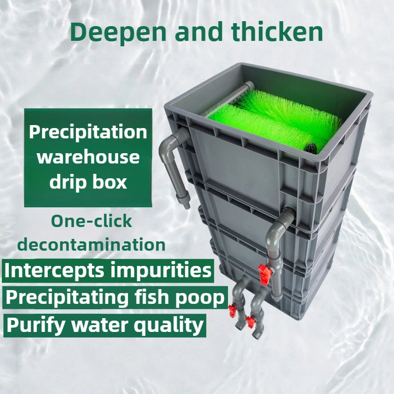 Aquarium 4 Layers Fish Tank Filter Box System External Outside Aquarium Filters Boxes Feces Filtration DIY Pet Accessories