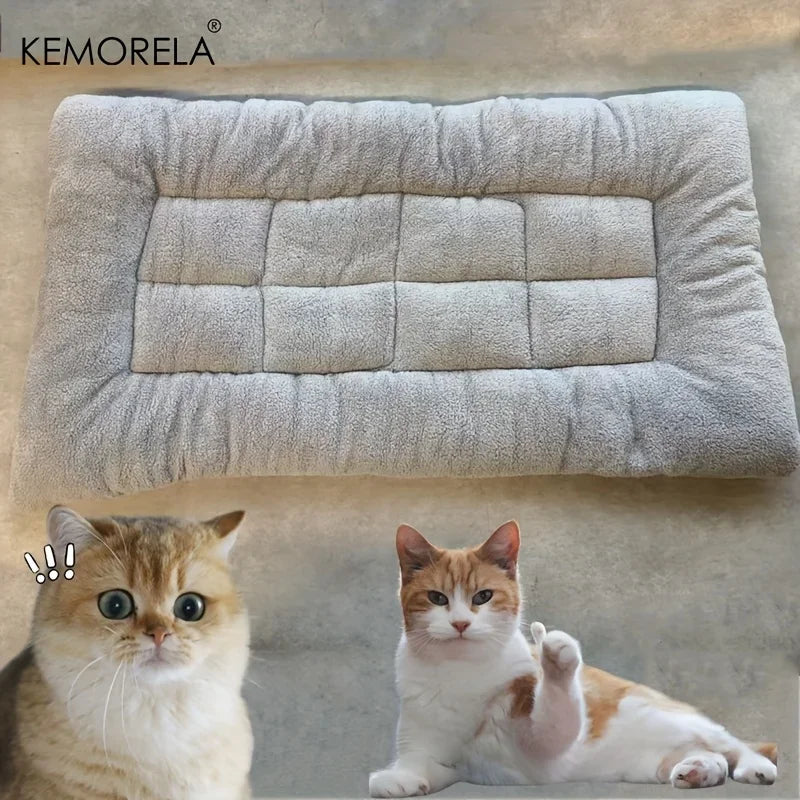 120*60cm Large Double Sided Dog Bed Universal For All Seasons Plush Super Soft Polyester Thickened Sofa-Style Mat for Breed Dogs