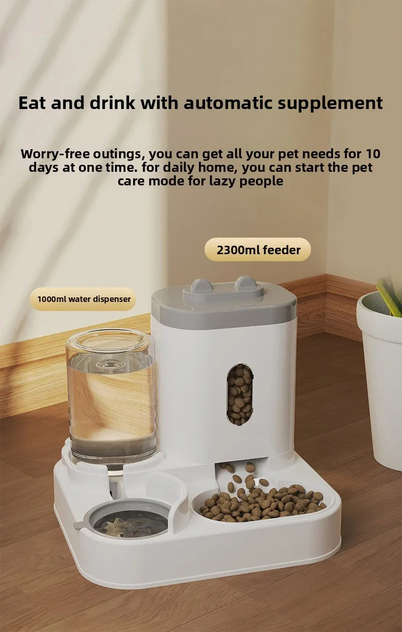 Professional Cat Feeder Water Dispenser Automatic Feeders Feeding and Watering Supplies Cat Bowl Drinking Fountain Dog Feeder