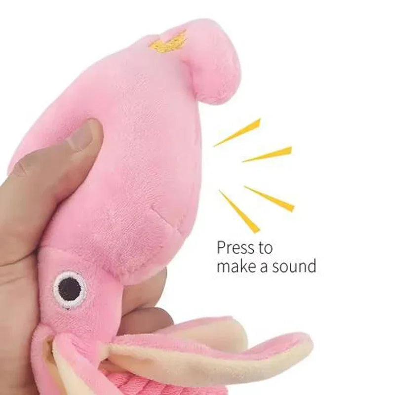 2026 NEWDog toys; cat toys; sound-emitting cotton rope octopus; durable chew toys for cleaning teeth; interactive pet toys.