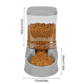Cat Feeder for Dry Food Cat Waterer Food Feeder Large Capacity Automatic Dog and Cat Water Dispenser for Small to Medium Pets