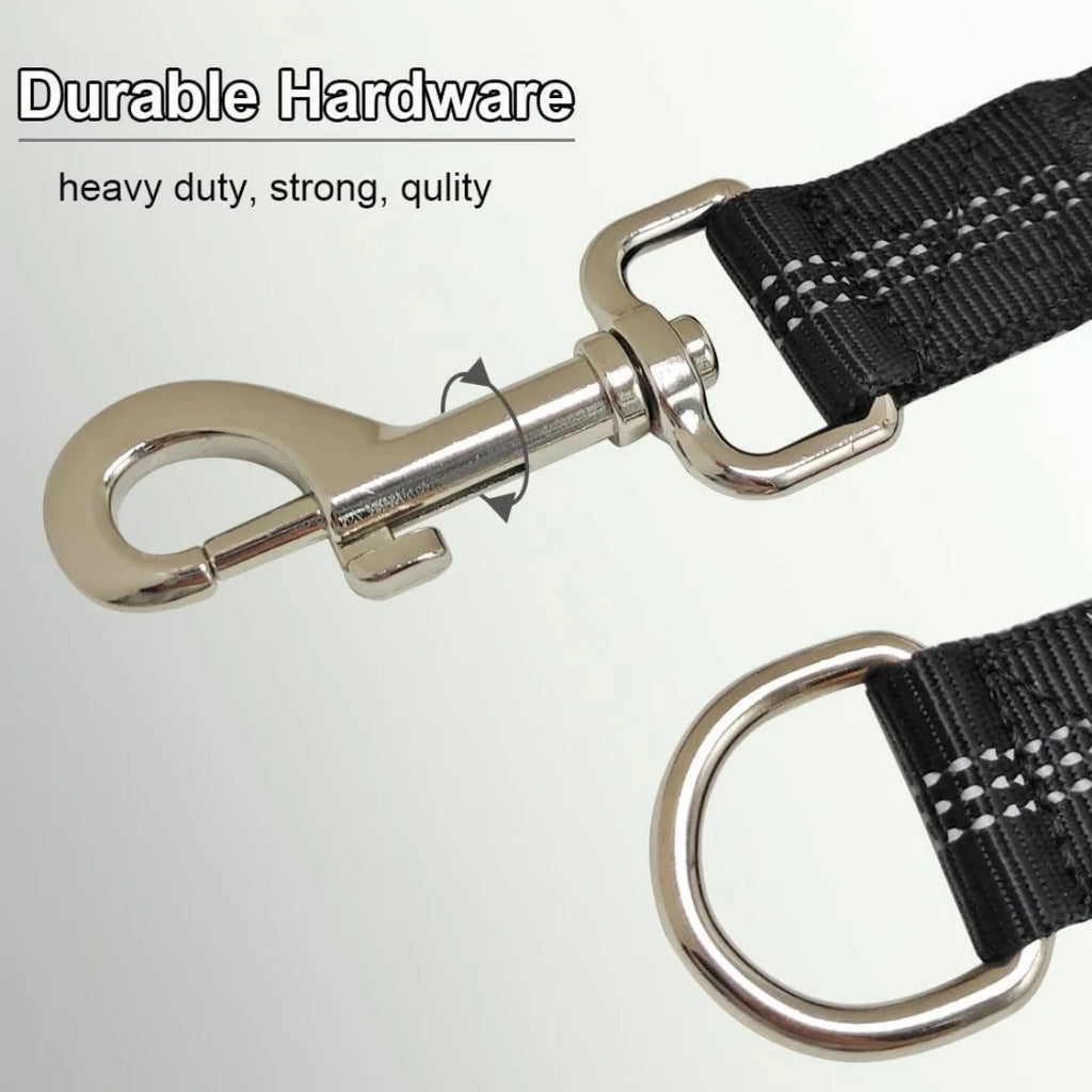 Dog Lead Shock Absorber Small Dogs Pet Elastic Rope Indestructible Toys Walking Leads Extension Bungee Black Training Leash