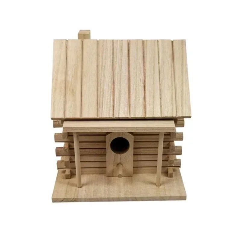 Practical Bird Cage Accessories Birdhouses For Outside Wooden Bird House Nesting Box Hanging Bird Nests Home Garden Decoration