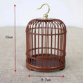 Wood Carved Bird Cage Small Animal Bug Cricket Pet Home Insect Storage Basket Grasshopper Feeding Container Cockroach Cage Baske
