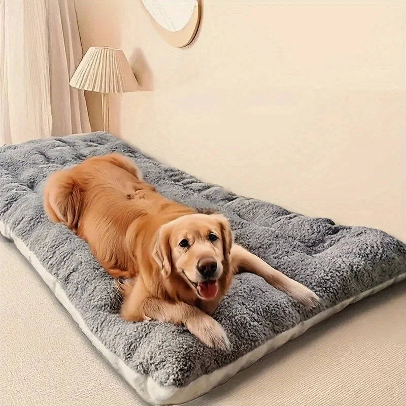120*60cm Large Double Sided Dog Bed Universal For All Seasons Plush Super Soft Polyester Thickened Sofa-Style Mat for Breed Dogs