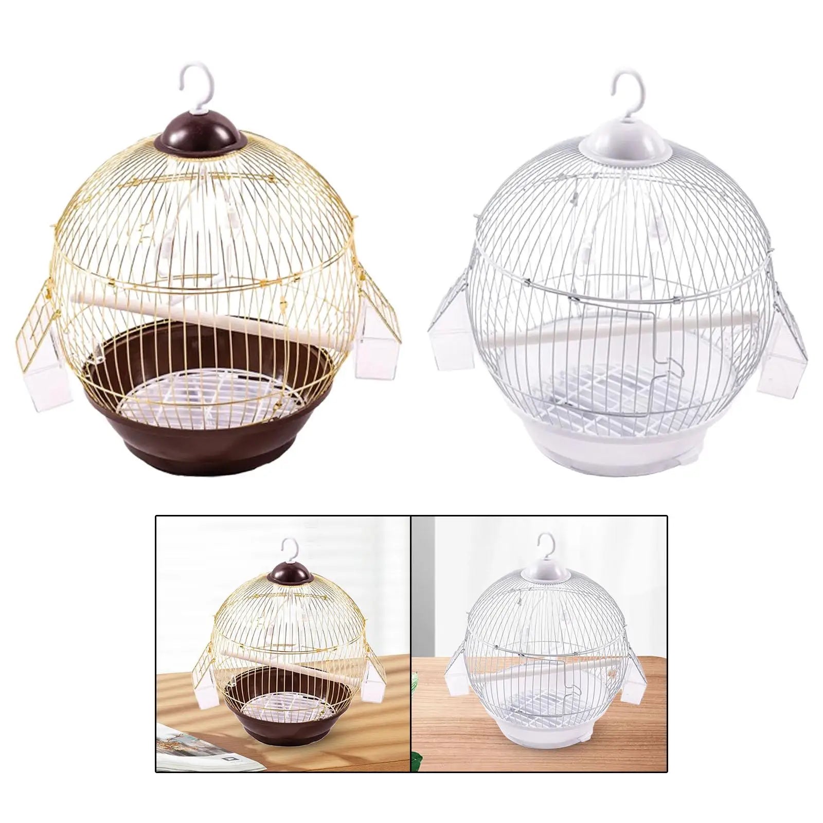 Parrot Birdcage Parrot Stand Cage Pet Supplies Pet House Metal Cage Bird Cage for Budgies Lovebirds Conures Canary Parakeets