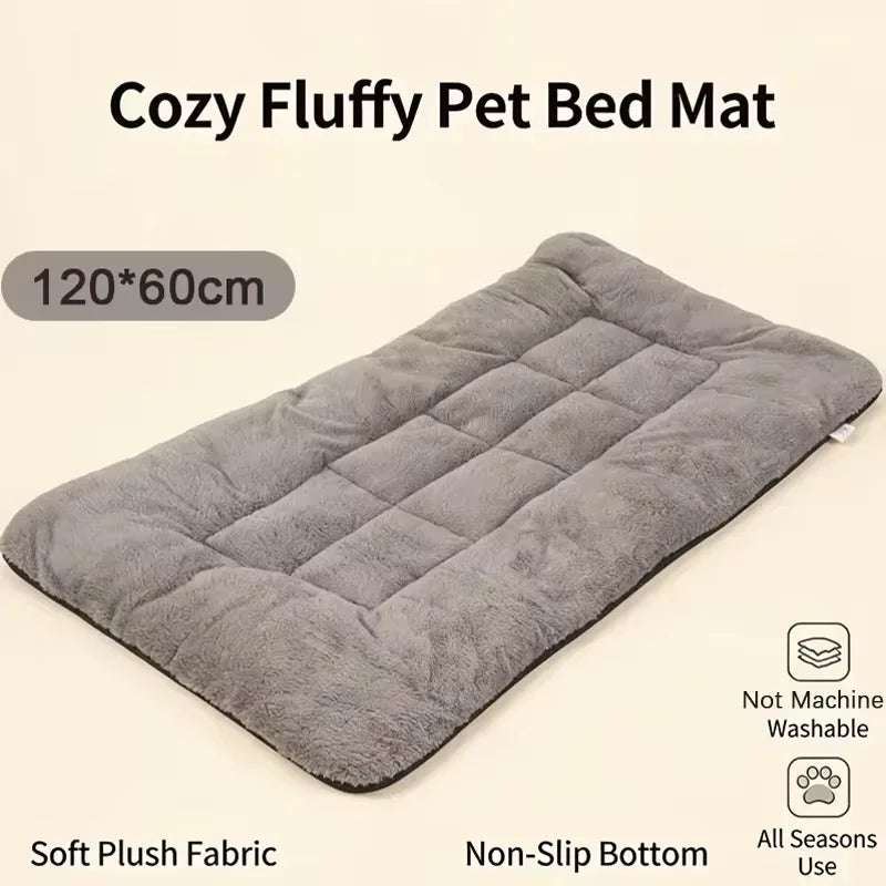 120*60cm Large Double Sided Dog Bed Universal For All Seasons Plush Super Soft Polyester Thickened Sofa-Style Mat for Breed Dogs