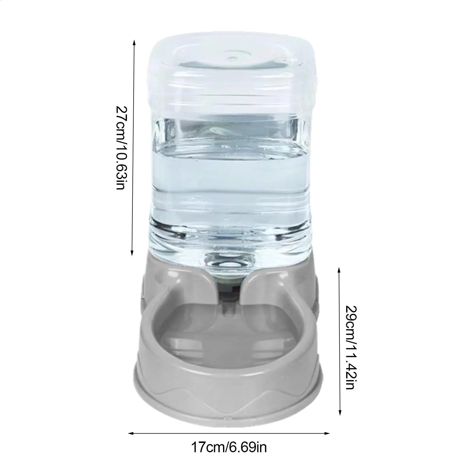 Cat Feeder for Dry Food Cat Waterer Food Feeder Large Capacity Automatic Dog and Cat Water Dispenser for Small to Medium Pets