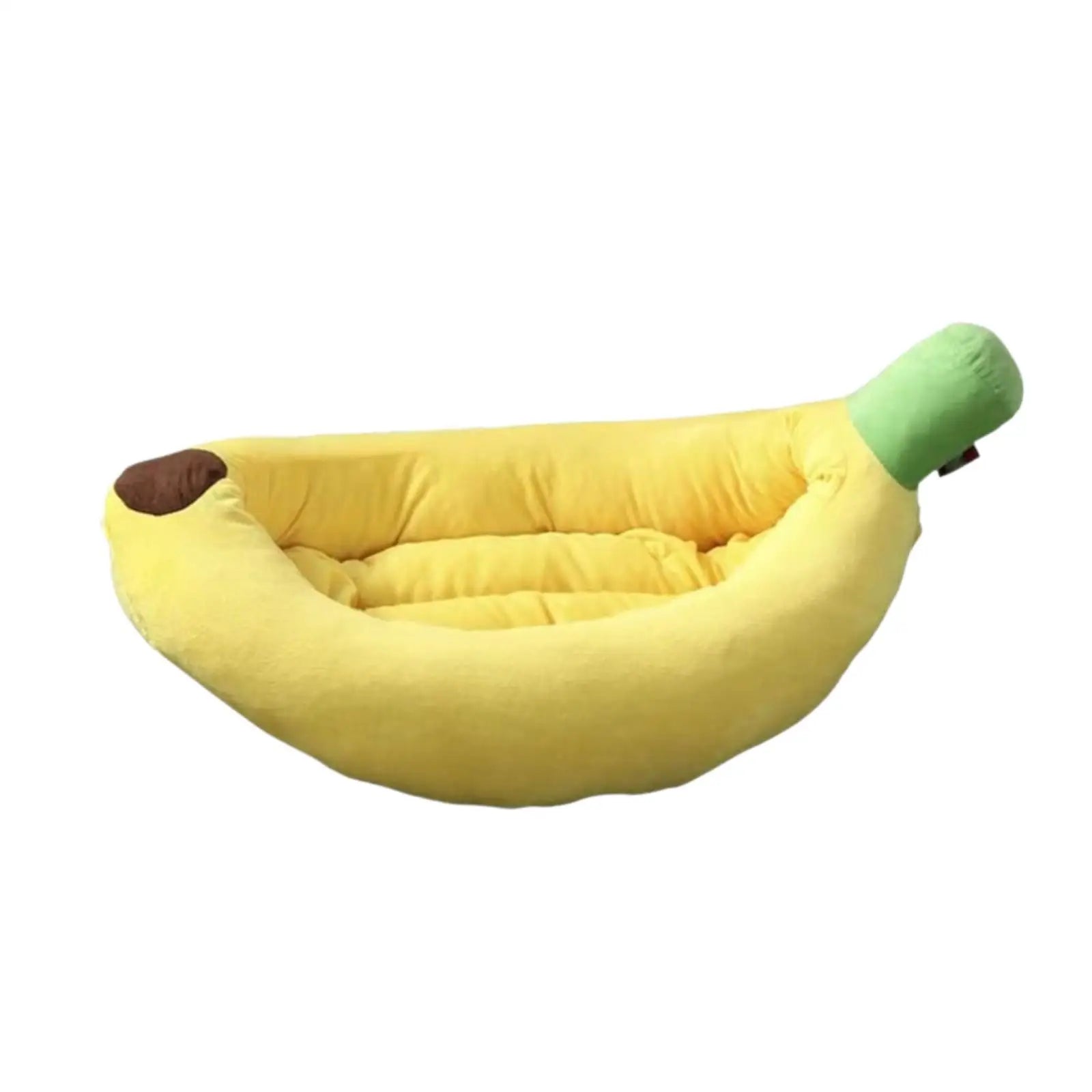 Banana Shaped Dog Bed Breathable Plush Cozy and Soft Puppy Cushion Pet Nesting Bed for Small Medium Dog Pet Supplies