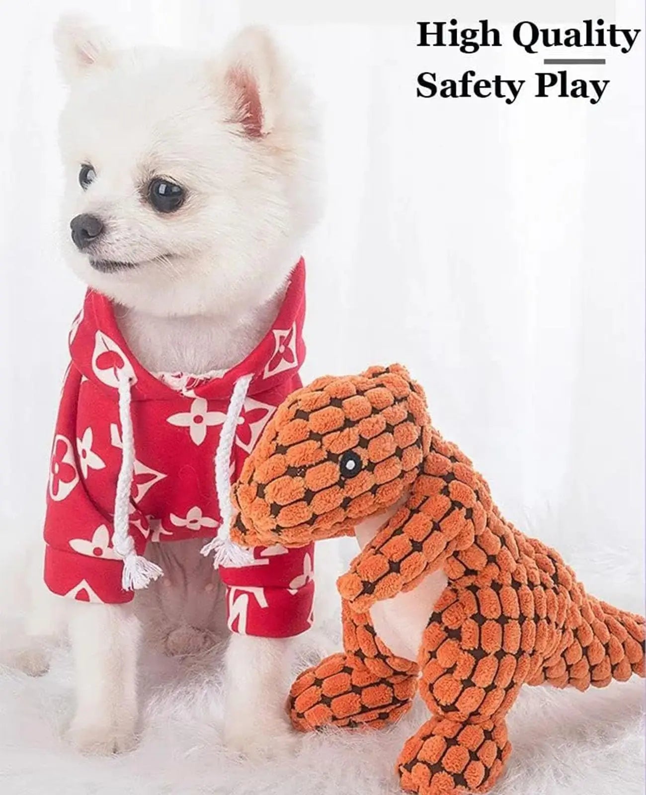 Squeaky Dog Toys Plush Dog Toy Stuffed Durable Dog Chew Toys For Small Middle And Large Dogs，Dinosaur Toys