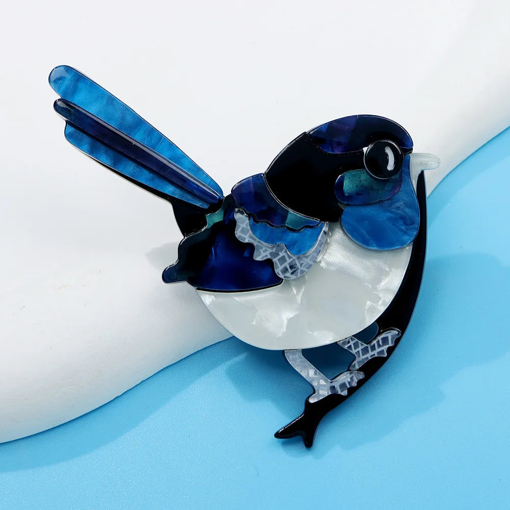handmade fashion animal accessories acrylic cartoon bird brooch clothing bag badge ﻿