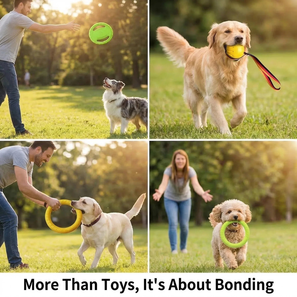 Dog Toys for Aggressive Chewers, 5-Piece Tough Dog Toy Set Durable Indestructible Interactive Chew Toys for Large Medium Small D
