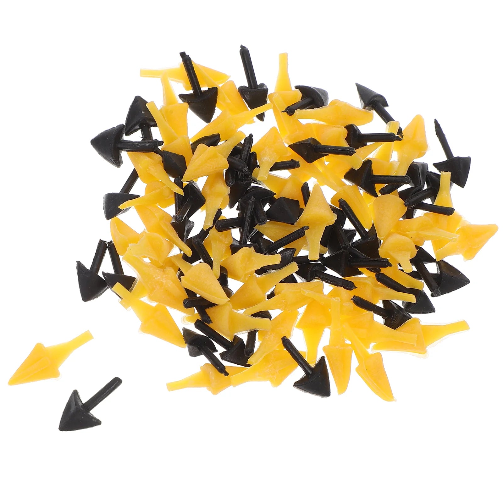 100 Pcs Bird Beak Accessories Plastic Chick Owl Mouth Decor Craft Toy Plush Animal Crafting Materials Easy Use