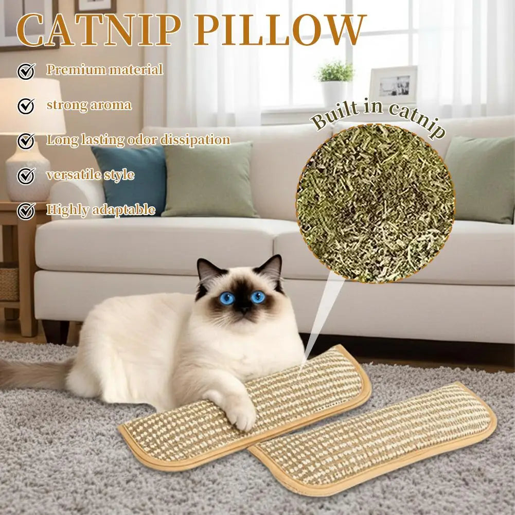 Cat Scratcher Interactive Toys For Cat Catnip Pillow Teeth Grinding And Anti Bite Wear Resistant Cat Toy Scratching Post For Cat