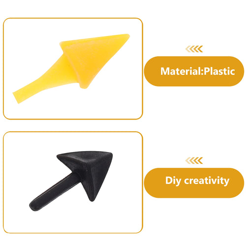 100 Pcs Bird Beak Accessories Plastic Chick Owl Mouth Decor Craft Toy Plush Animal Crafting Materials Easy Use