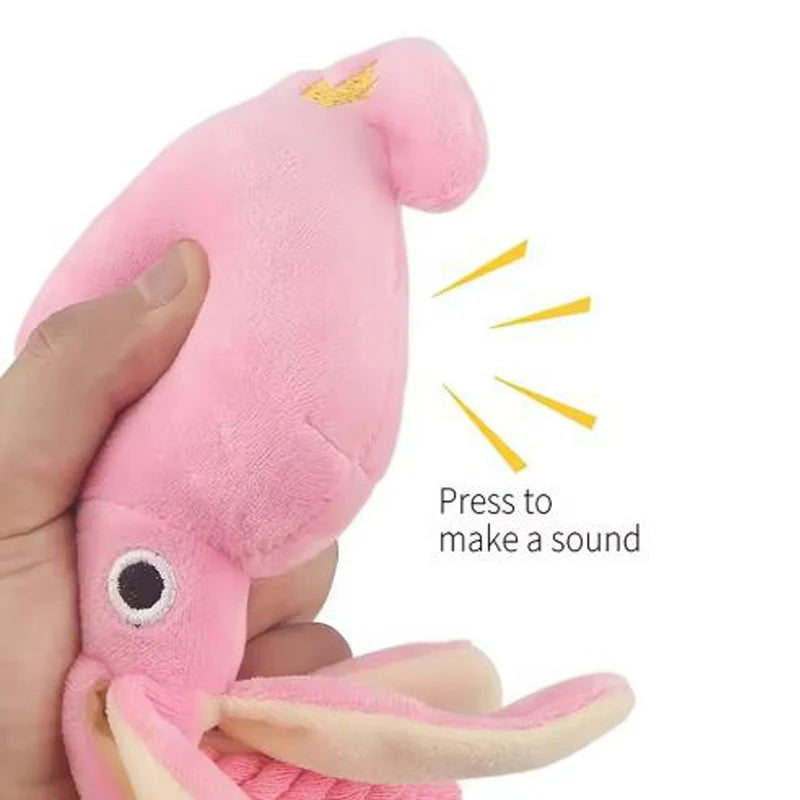 2026 NEWDog toys; cat toys; sound-emitting cotton rope octopus; durable chew toys for cleaning teeth; interactive pet toys.