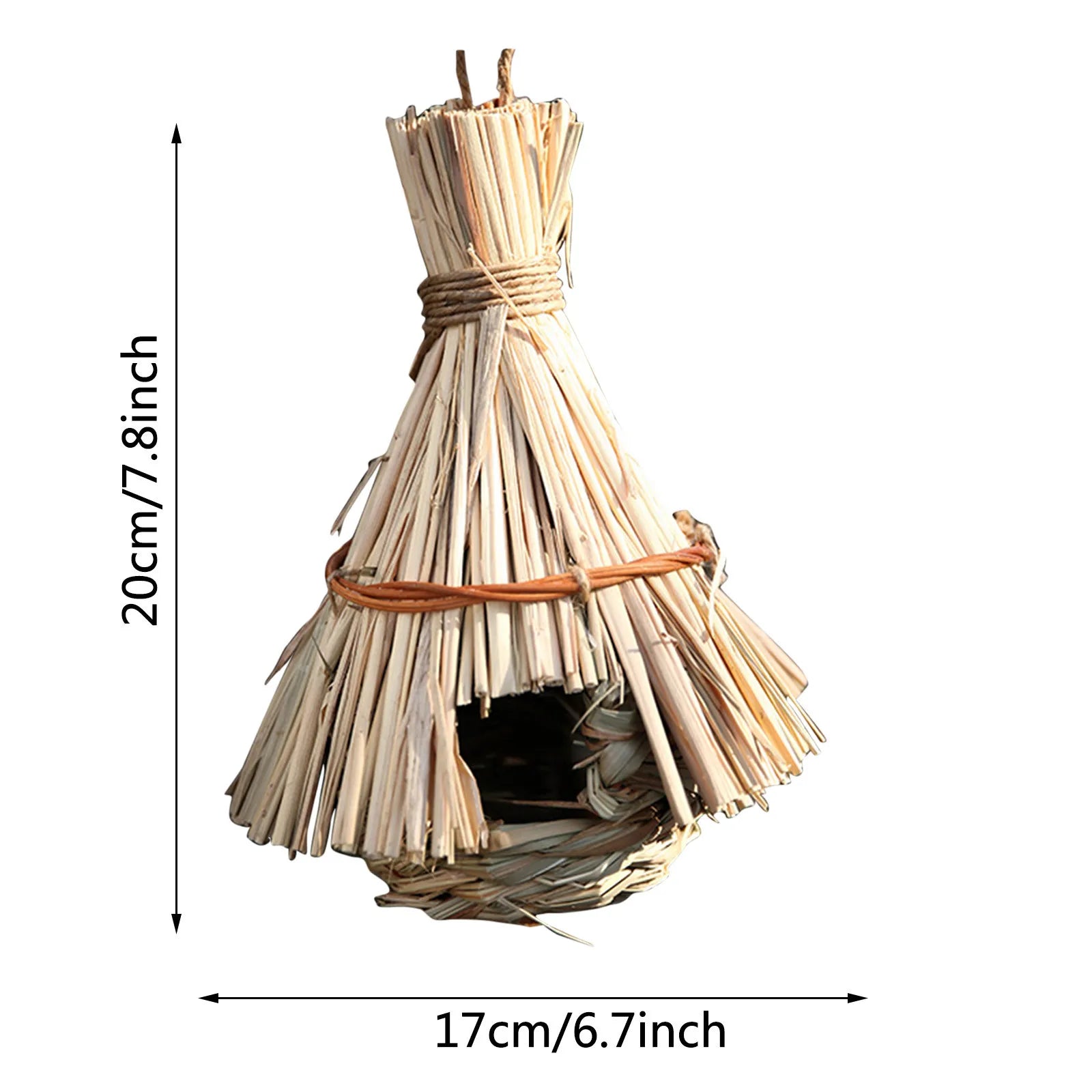 Various Styles Birdhouse Creative Unique Design Comfy Woven Natural Grass Bird Cage Outdoor Garden Window Hideaway Decoration