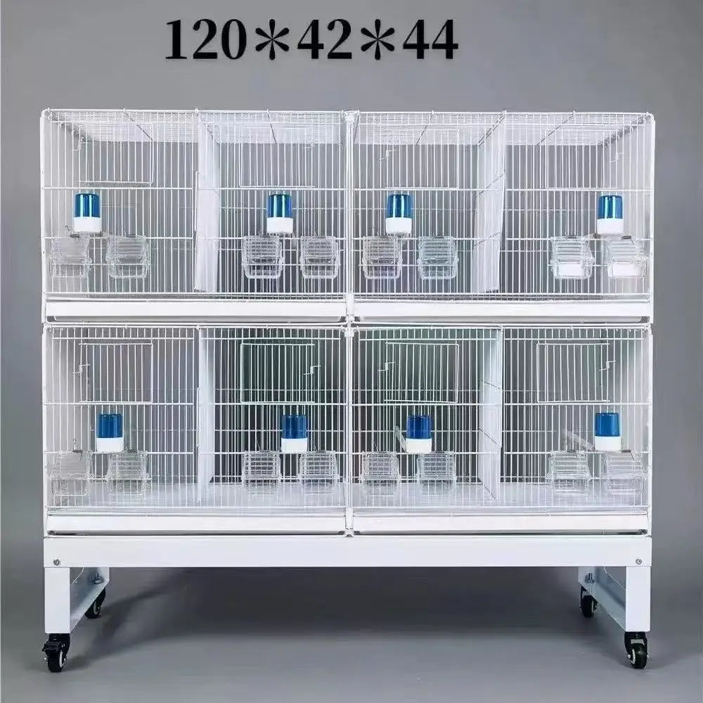 Large multi-layered bird cage - modular and expandable for long-term use without replacement