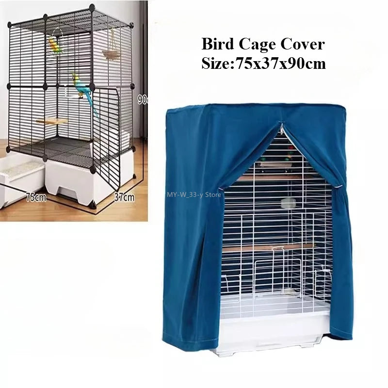 Bird Cage Cover Sunshade Breathable and Splashproof Large Bird Cage Cover Parrot Cage Shading Protective Products Bird Supplies