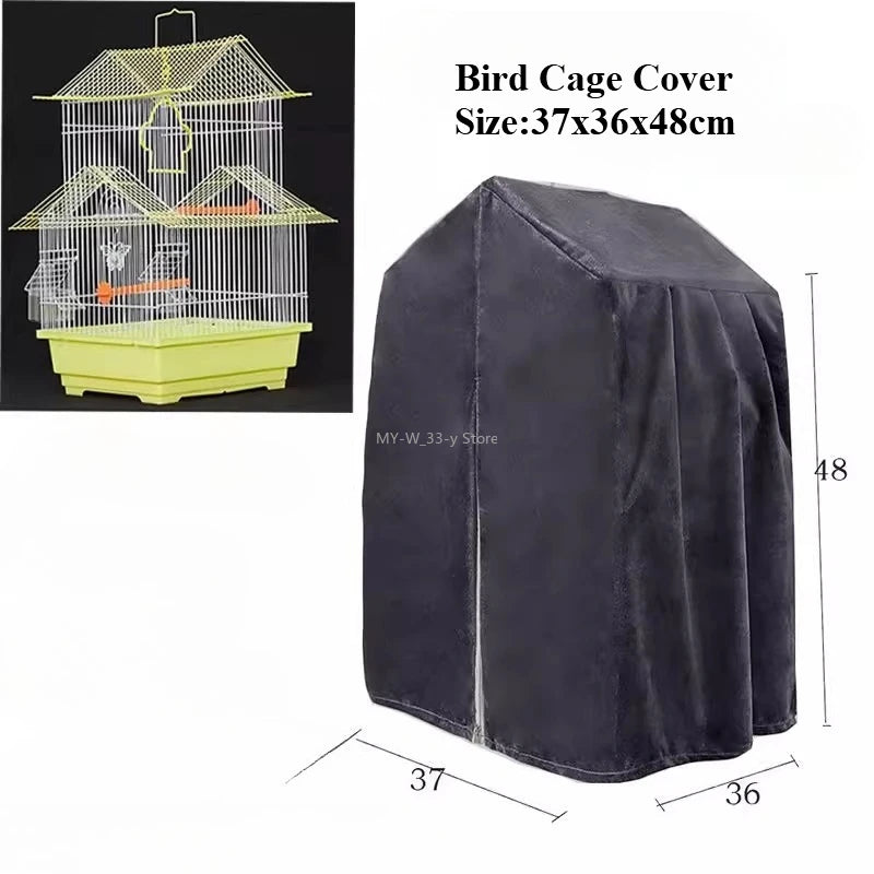 Bird Cage Cover Sunshade Breathable and Splashproof Large Bird Cage Cover Parrot Cage Shading Protective Products Bird Supplies