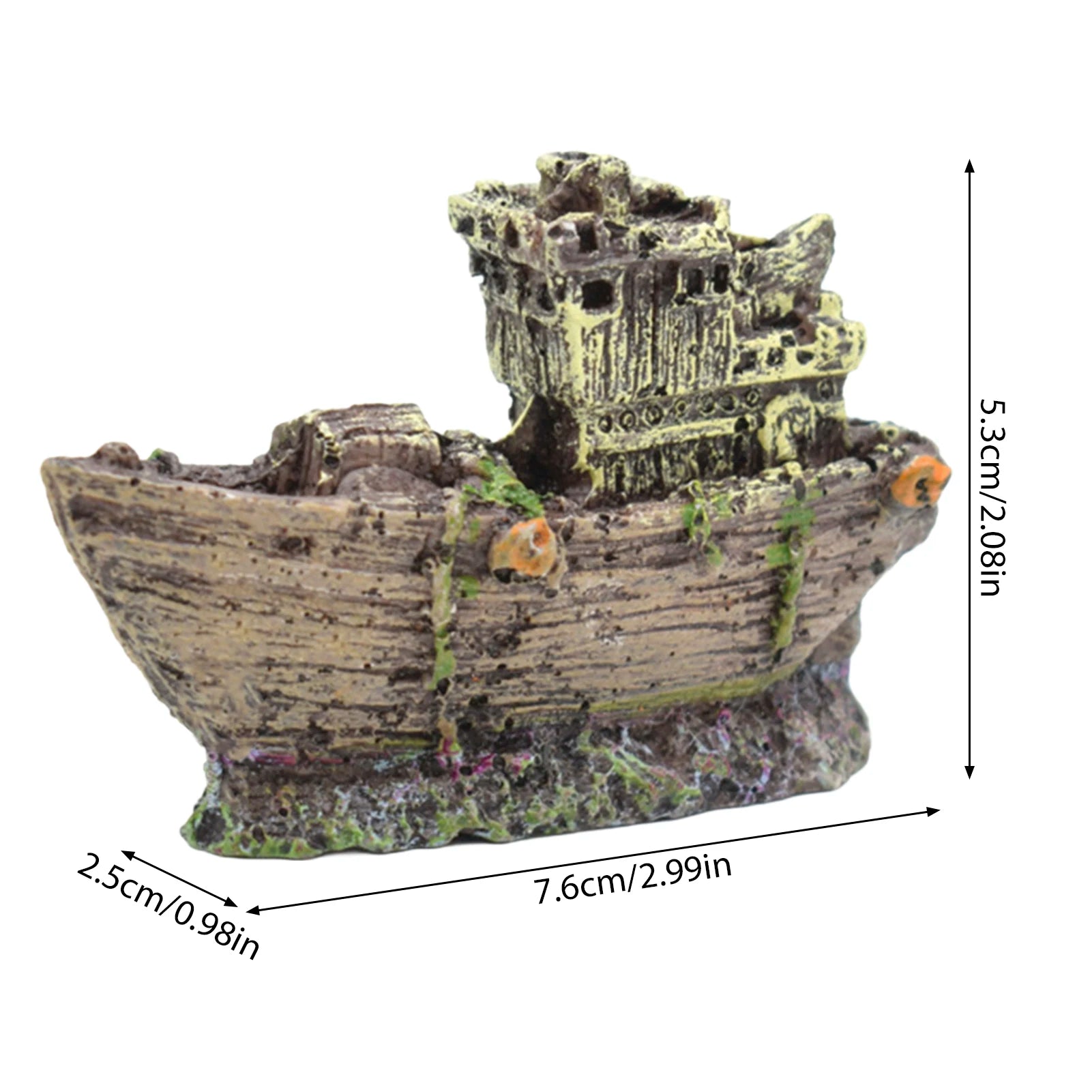 Fish Tank Artificial Bridge Resin Landscape Decoration Bridge Aquarium Equipment Accessories Ornament Cave Aquatic Pet Fish