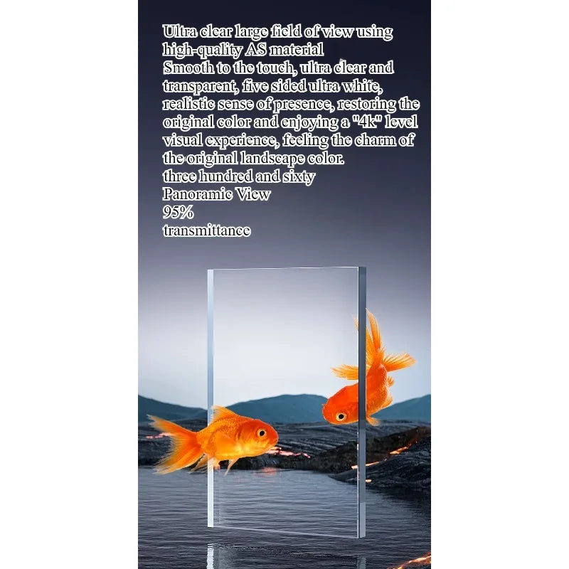 Fish tank household aquarium living room desktop ecological circulation tank filter oxygenation integrated tank with cover