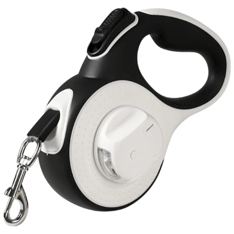 LED Lighted Retractable Dog Leash, Sturdy Durable Nylon Pet Lead for Small, Medium & Large Dogs & Cats, Perfect for Schnauzers