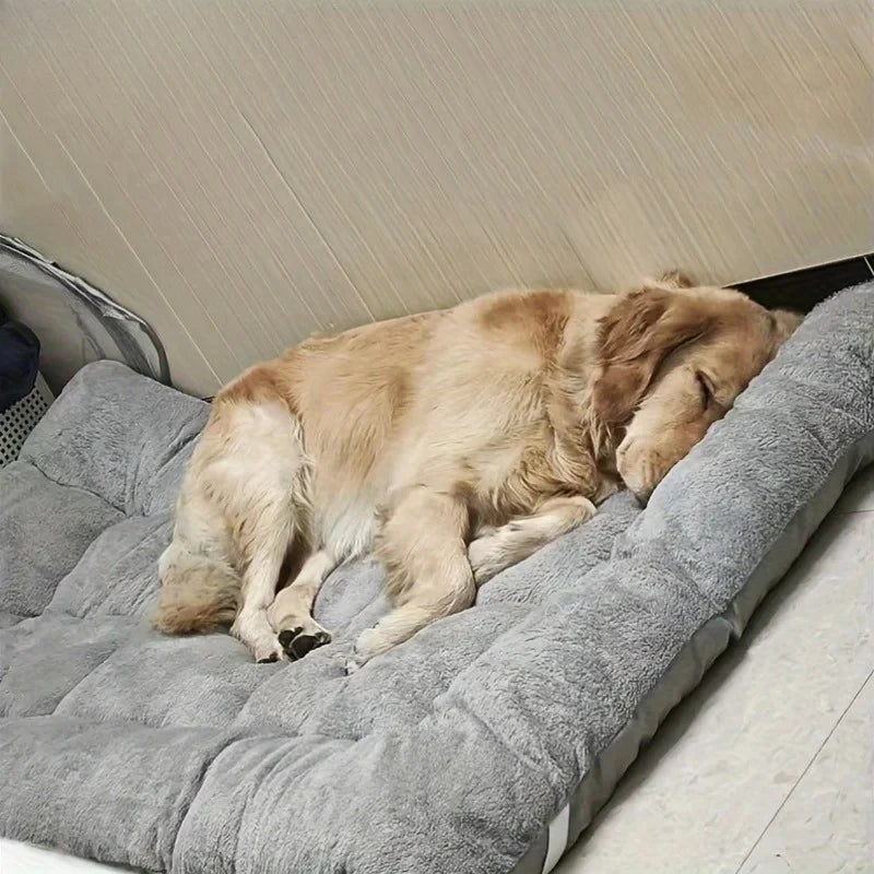 120*60cm Large Double Sided Dog Bed Universal For All Seasons Plush Super Soft Polyester Thickened Sofa-Style Mat for Breed Dogs