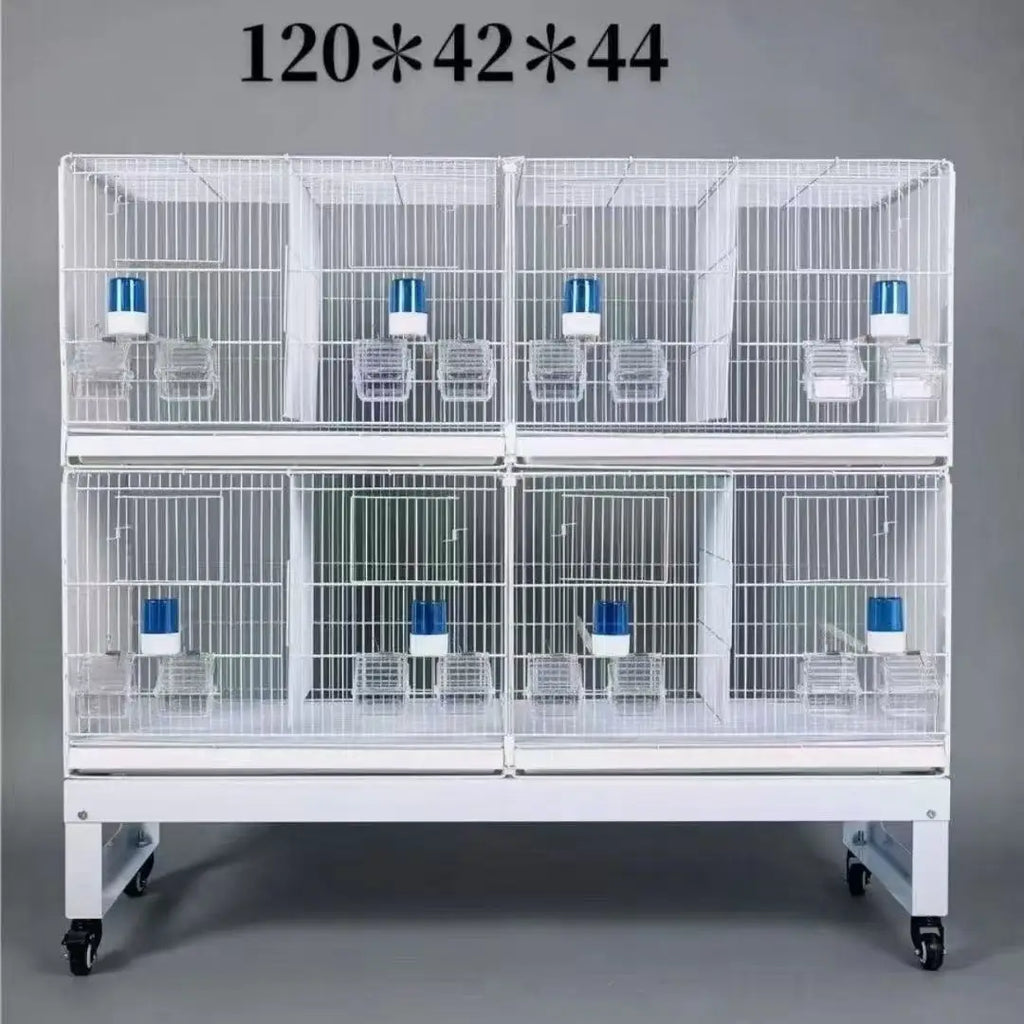 Large multi-layered bird cage - modular and expandable for long-term use without replacement