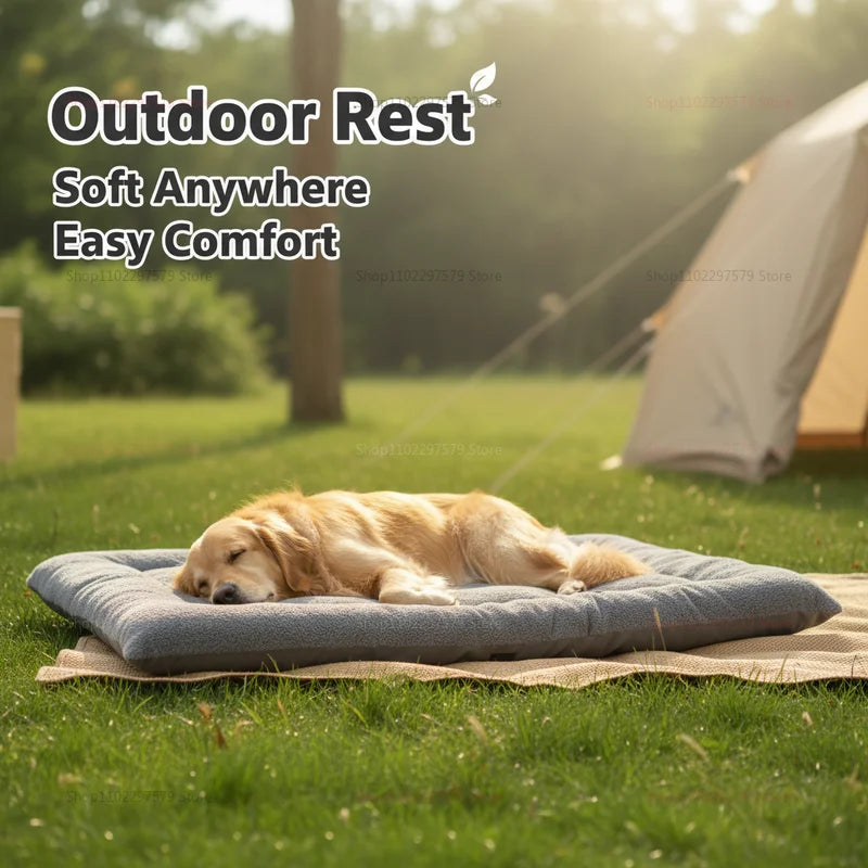 120*60cm Large Double Sided Dog Bed Universal For All Seasons Plush Super Soft Polyester Thickened Sofa-Style Mat for Breed Dogs