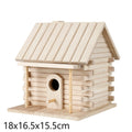 Wooden Mini Bird Cage Outdoor Hanging Birdhouse Box Garden Bird Cages Home Yard Decoration Bird Products Wooden Bird Parrot Nest